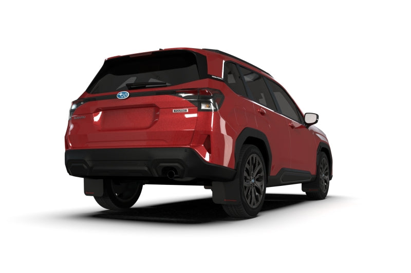 Rally Armor MF132-UR-BLK-RD FITS: 2025 Subaru Forester Black UR Mud Flap w/Red Logo Mud Flaps