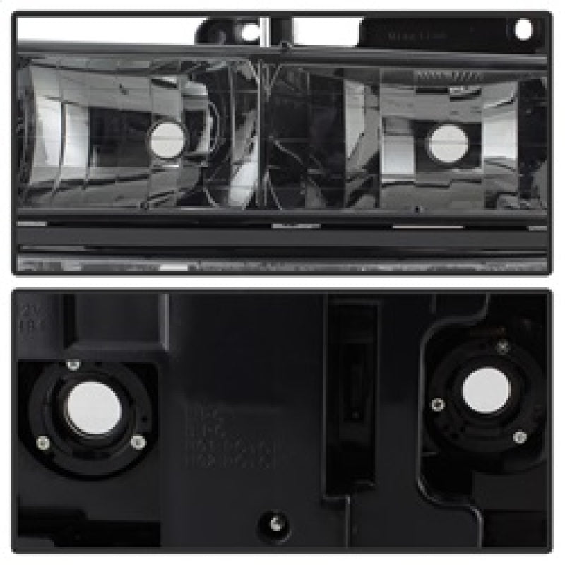 SPYDER 5072238 FITS:xTune Chevy Suburban 94-98 Headlights w/ Corner & Parking Lights 8pcs Smoked HD-JH-CCK88-AM-SM-SET Headlights