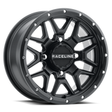 Raceline A94B-47056+38 FITS: A94B Krank 14x7in / 4x156 BP / 38mm Offset / 132.5mm Bore Satin Black Wheel Wheels Cast