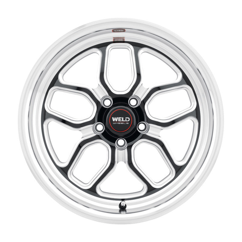 Weld S15270075P38 FITS: Racing 17x10 Laguna Drag Wheel 5x127 ET38 BS7.00 Gloss BLK MIL DIA 71.5 Wheels Cast