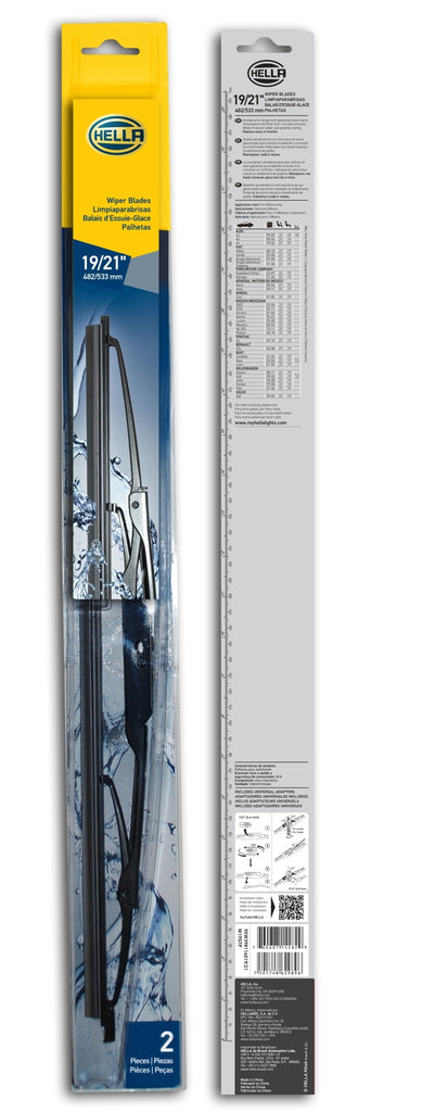 Hella LA9XW398114019/21 FITS: Standard Wiper Blade 19in/21in Pair Exterior Trim