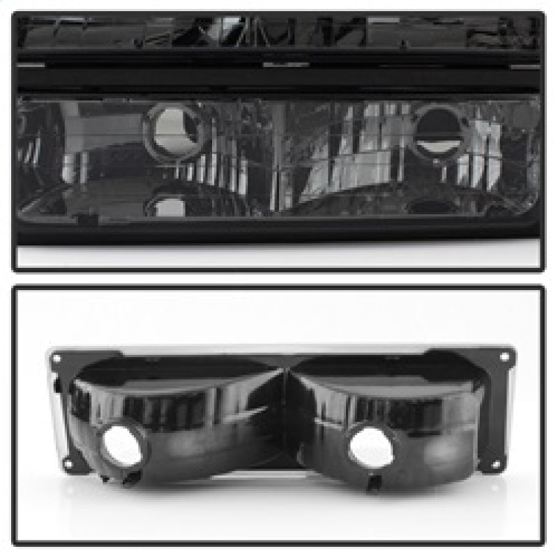 SPYDER 5072238 FITS:xTune Chevy Suburban 94-98 Headlights w/ Corner & Parking Lights 8pcs Smoked HD-JH-CCK88-AM-SM-SET Headlights