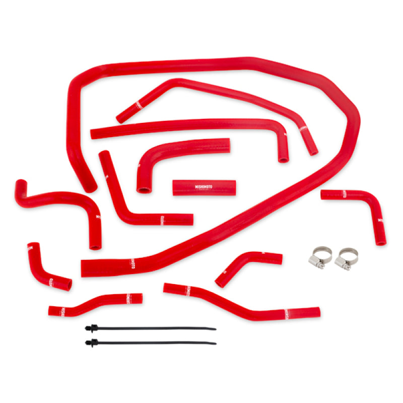 Mishimoto MMHOSE-WRX-15ANCRD FITS: Hoses FITS: 2015 Subaru WRX Red Silicone Radiator Coolant Ancillary Hoses Kit Hoses
