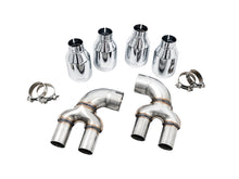 Load image into Gallery viewer, AWE Tuning 3015-42148 FITS: 2019+ BMW M340i (G20) Non-Resonated Touring Edition Exhaust Quad Chrome Silver Tips Catback