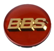 Load image into Gallery viewer, BBS 56.24.099 FITS: Center Cap 70.6mm Red/Gold (3-tab) (56.24.073) Wheel Center Caps