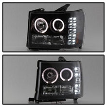 Load image into Gallery viewer, SPYDER 5010605 FITS: GMC Sierra 1500/GMC Sierra Denali 08-13 Projector LED Halo- LED Blk PRO-YD-GS07-HL-BK Headlights