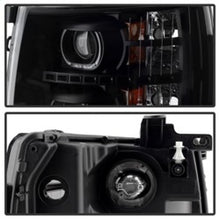 Load image into Gallery viewer, SPYDER 9032189 FITS:xTune Chevy Silverado 1500/2500/3500 07-13 LED Halo Projector Headlights Black PRO-JH-CSIL07-CFB-BK Headlights
