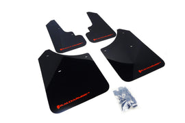 Rally Armor MF5-UR-BLK/RD FITS: 03-08 Subaru Forester Black UR Mud Flap w/ Red Logo Mud Flaps