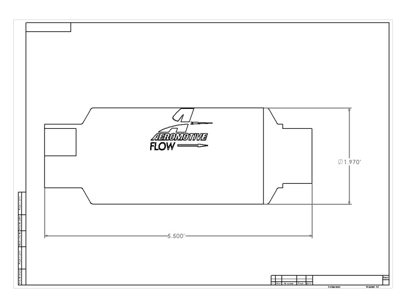 Aeromotive 12301 FITS: In-Line Filter (AN-10) 10 Micron fabric Element Fuel Filters