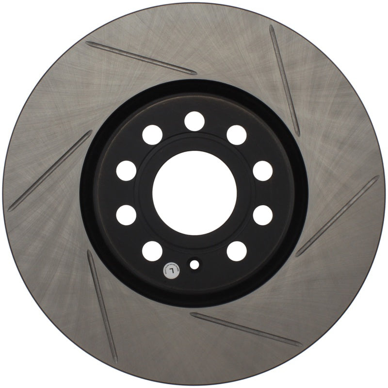 Stoptech 126.33098SL FITS:StopTech Power Slot 06-10 Audi A3 / 08-10 TT / 06-09 VW GTI Mlk V/Passat Left Front Slotted Rotor Brake Rotors Slotted