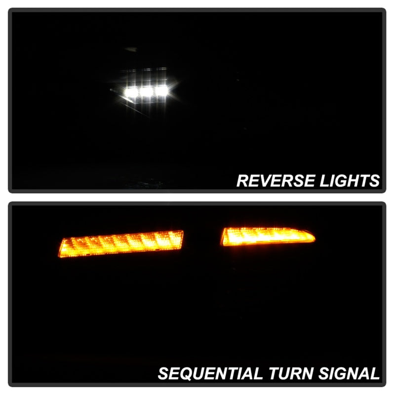 SPYDER 5086747 FITS: 08-14 Subara Impreza WRX Hatchback LED Tail Lights Seq Signal Blk Smoke ALT-YD-SI085D-SEQ-BSM Tail Lights
