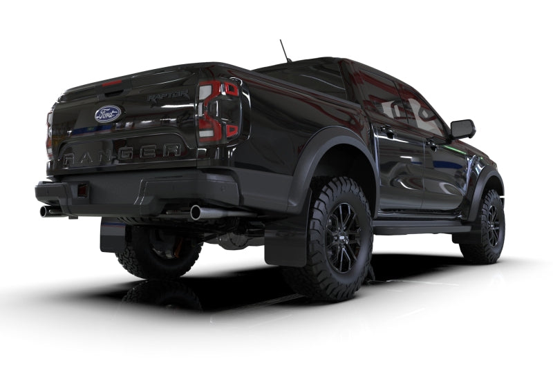 Rally Armor MF123-UR-BLK-WH FITS: 23-25 Ford Ranger Raptor Black UR Mud Flap White Logo Mud Flaps