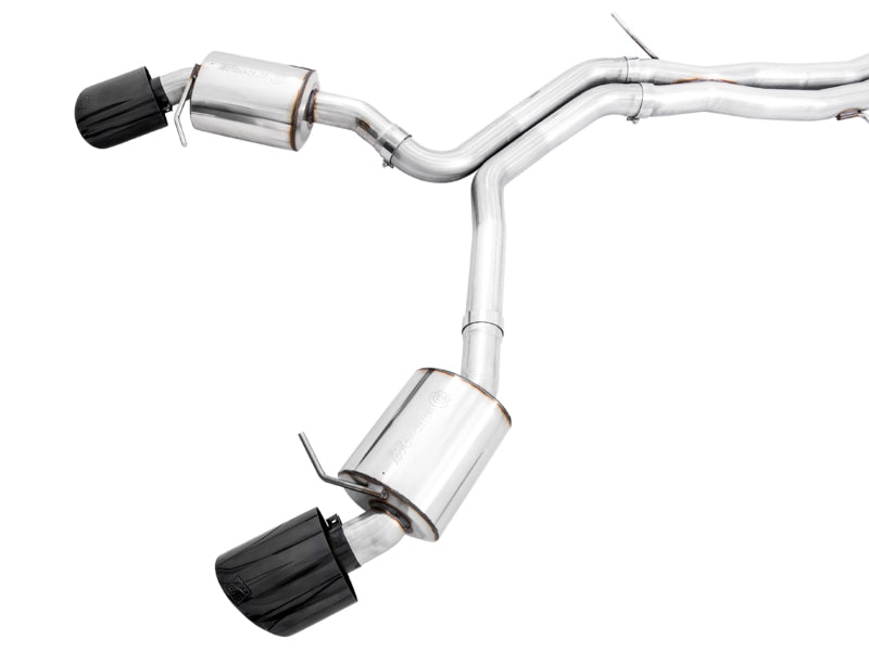 AWE Tuning 3015-33321 FITS: Audi B9.5 RS5 Sportback Non-Resonated Touring Edition Exhaust RS-Style Diamond Blk Tips Catback