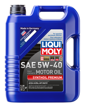Load image into Gallery viewer, LIQUI MOLY 2041 FITS: 5L Synthoil Premium Motor Oil SAE 5W40 Motor Oils