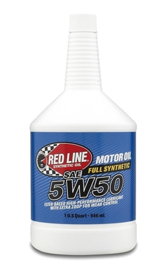 Red Line 11604 FITS: 5W50 Motor Oil Quart Motor Oils
