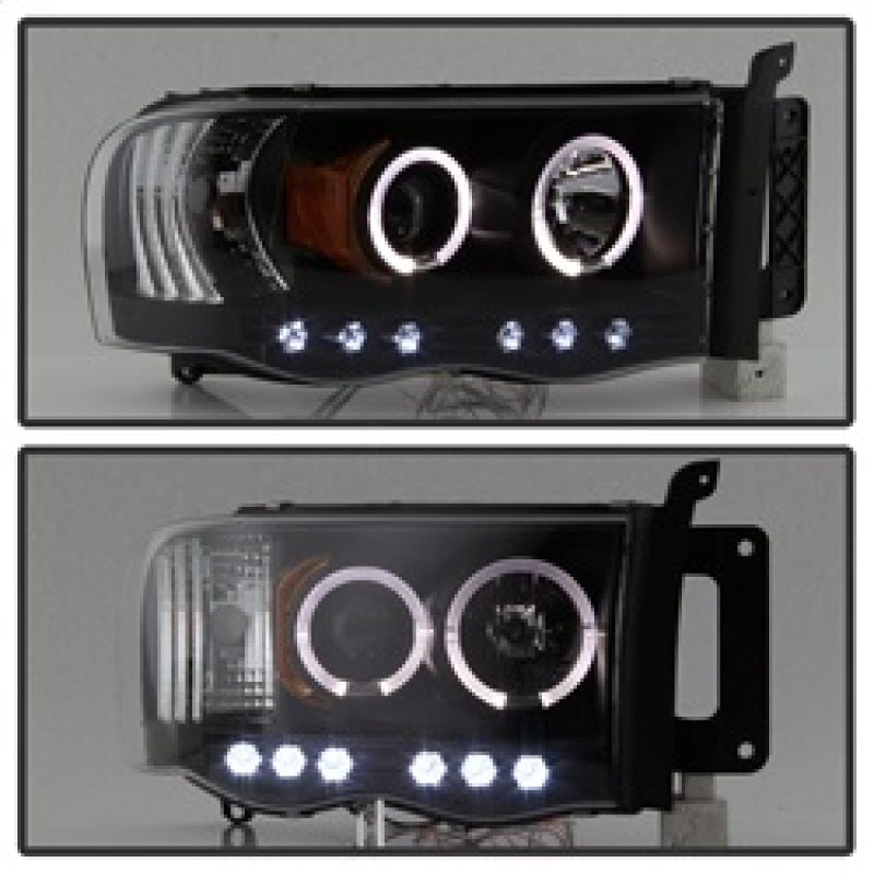 SPYDER 5009975 FITS: Dodge Ram 1500 02-05/Ram 2500 03-05 Projector Headlights LED Halo LED Blk PRO-YD-DR02-HL-BK Headlights