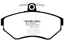 EBC DP41112R Brake Pads - Performance