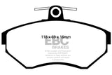 EBC 97-02 Volkswagen Cabriolet 2.0 Yellowstuff Front Brake Pads