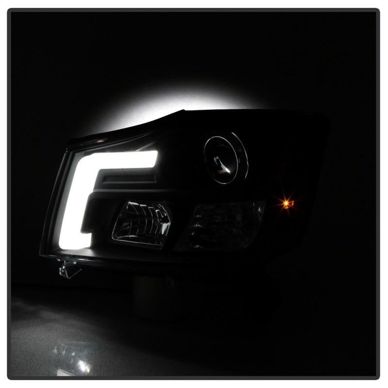 SPYDER 5085504 FITS: 04-15 Nissan Titan / 04-07 Nissan Armada V2 Projector Headlights Black PRO-YD-NTI04-DRL-BK Headlights