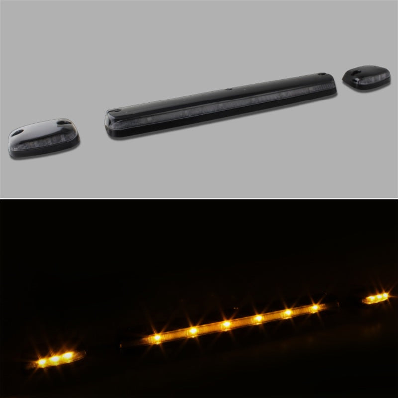 SPYDER 9924606 FITS:xTune Chevy Silverado 07-13 Amber LED Cab Roof Lights Clear ACC-LED-CS07-CR-C Sidemarkers & Indicators