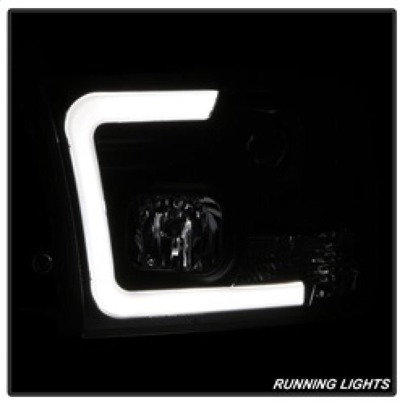 SPYDER 5084811 FITS: 09-16 Dodge Ram 1500 Version 2 Headlights Light Bar DRL Black PRO-YD-DR09V2-LBDRL-BK Headlights