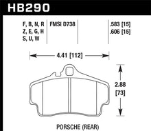 Load image into Gallery viewer, Hawk Performance HB290F.583 FITS: Hawk Porsche HPS Street Rear Brake Pads Brake Pads Performance