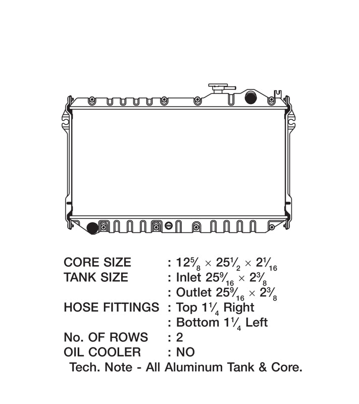 CSF 2862 FITS: 89-97 Mazda Miata Radiator Radiators