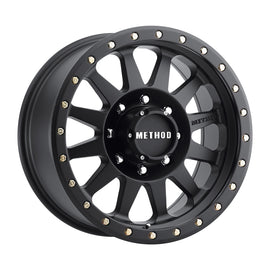 Method Wheels MR30478580500 FITS:Method MR304 Double Standard 17x8.5 0mm Offset 8x6.5 130.81mm CB Matte Black Wheel Wheels Cast
