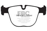 EBC DP32008C FITS: 10+ BMW X5M 4.4 Twin Turbo Redstuff Rear Brake Pads Brake Pads Performance