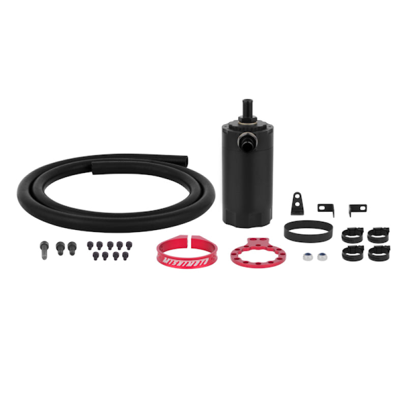 Mishimoto MMBCC-UNI-RD FITS: Oil Catch Cans FITS: Universal Baffled Oil Catch Can Red Oil Catch Cans