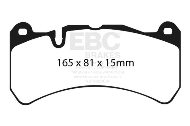 EBC DP41591R FITS: 07-08 Ferrari 430 Scuderia 4.3 Yellowstuff Front Brake Pads Brake Pads Performance