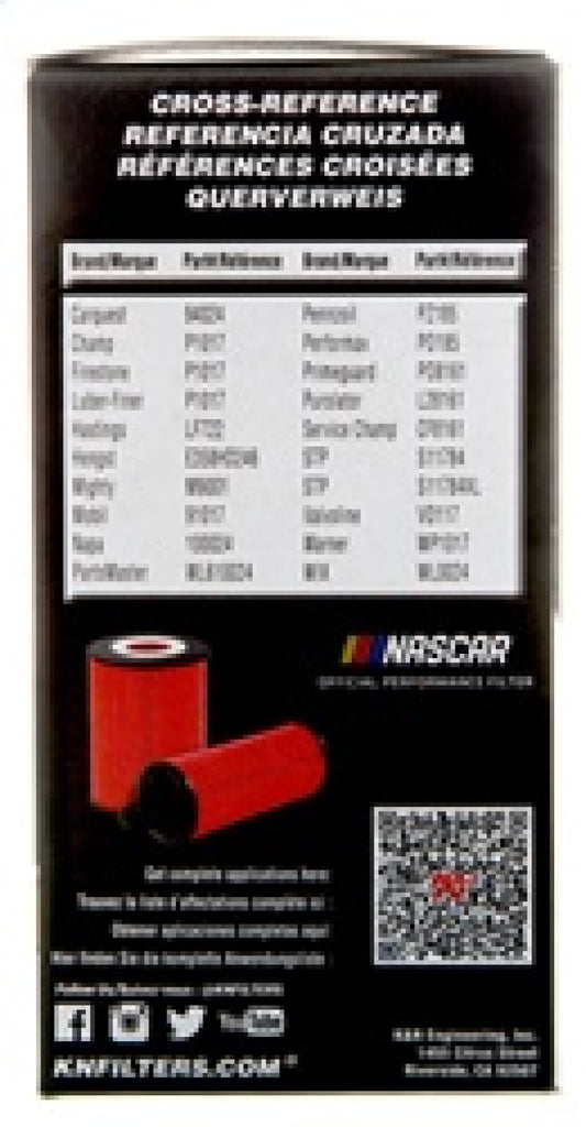 K&N Engineering HP-7038 FITS:K&N Performance Oil Filter for 2019 Audi A3 2.0L Oil Filters