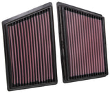 K&N Engineering 33-3153 FITS:K&N 19 Porsche 911 3.0L H6 F/I Drop In Replacement Air Filter Air Filters Drop In