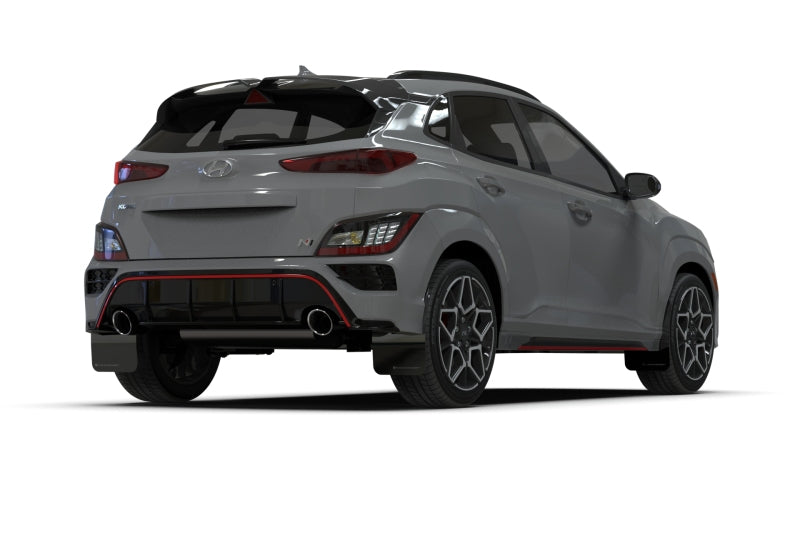 Rally Armor MF83-UR-BLK-RD FITS: 22-23 Hyundai Kona N Black UR Mud Flap w/Red Logo Mud Flaps