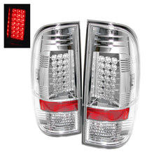 Load image into Gallery viewer, SPYDER 5003904 FITS: Ford Super Duty 08-15 LED Tail Lights Chrome ALT-YD-FS07-LED-C Tail Lights