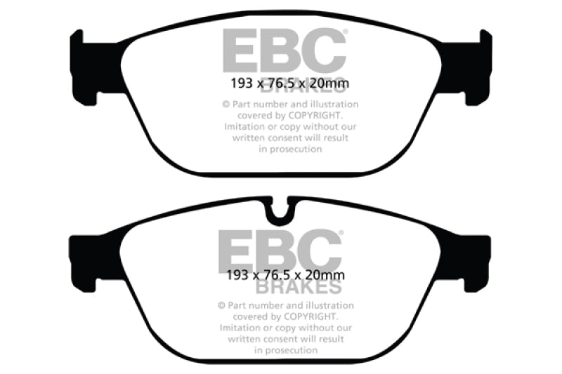 EBC DP42087R FITS: 11-12 Audi A8 Quattro 3.0 Supercharged Yellowstuff Front Brake Pads Brake Pads Performance