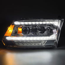Load image into Gallery viewer, AlphaRex 880562 FITS: 09-18 Ram 1500 PRO-Series Proj Headlights Chrome w/ Sequential Signal and Top/Middle DRL Headlights