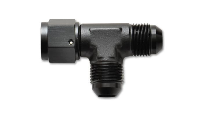 Vibrant 10741 FITS: -4AN Tee Fitting with Female -4AN Swivel Fittings