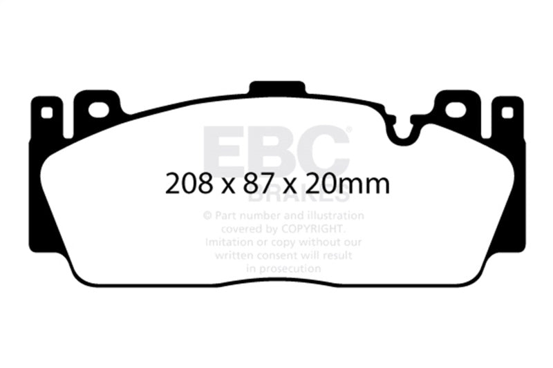 EBC DP52148NDX FITS: 12-16 BMW M5 (F10) Bluestuff Front Brake Pads Brake Pads Racing