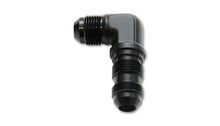 Load image into Gallery viewer, Vibrant 10611 FITS: -8AN Bulkhead Adapter 90 Degree Elbow Fitting Anodized Black Only Fittings