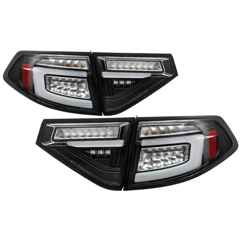 SPYDER 5086730 FITS: 08-14 Subara Impreza WRX Hatchback LED Tail Lights Seq Signal Black ALT-YD-SI085D-SEQ-BK Tail Lights
