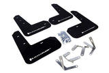 Rally Armor MF23-UR-BLK/WH FITS: 13-17 Subaru BRZ/Toyota FR-S Black UR Mud Flap w/White Logo Mud Flaps