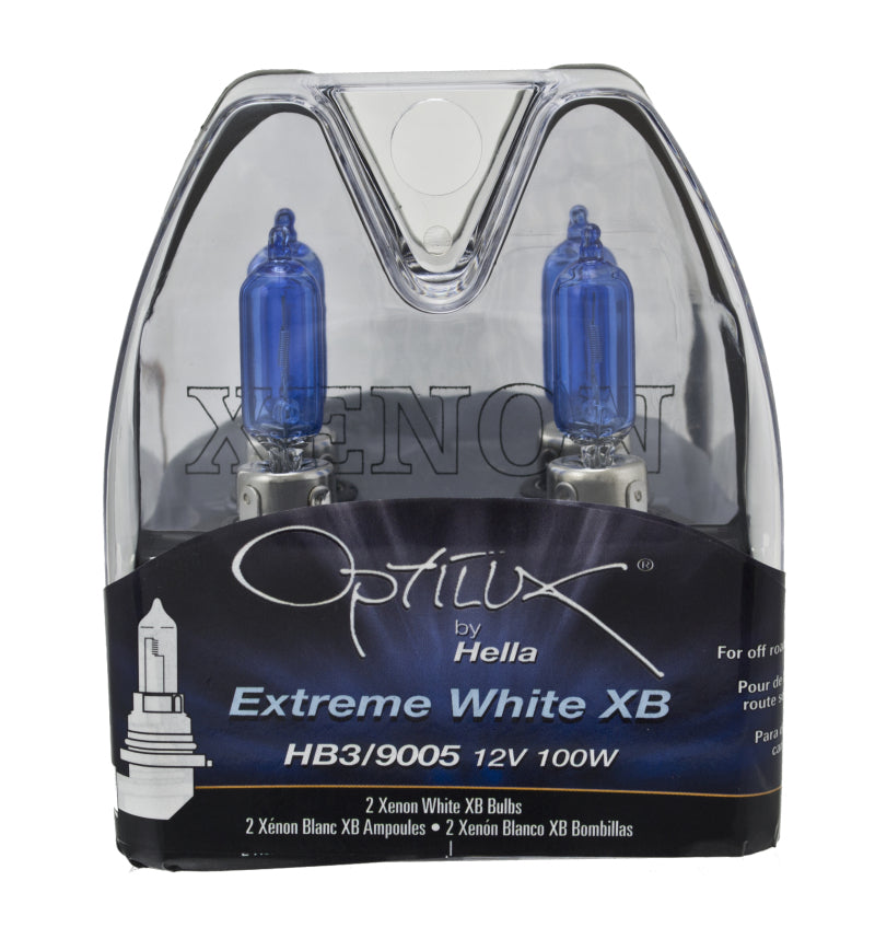 Hella LAH71070347 FITS: HB3 9005 12V 100W Xenon White XB Bulb (Pair) Driving Lights