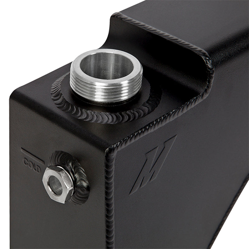 Mishimoto MMRT-F2D-99EMWBK FITS: 99-03 Ford 7.3L Powerstroke Aluminum Degas Tank Micro-Wrinkle Black Cooling Packages