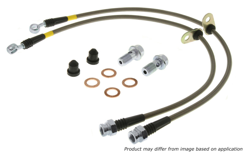 Stoptech 950.61010 FITS:StopTech 07-09 Mazdaspeed3 / 04-07 Mazda 3 Stainless Steel Front Brake Lines Brake Line Kits