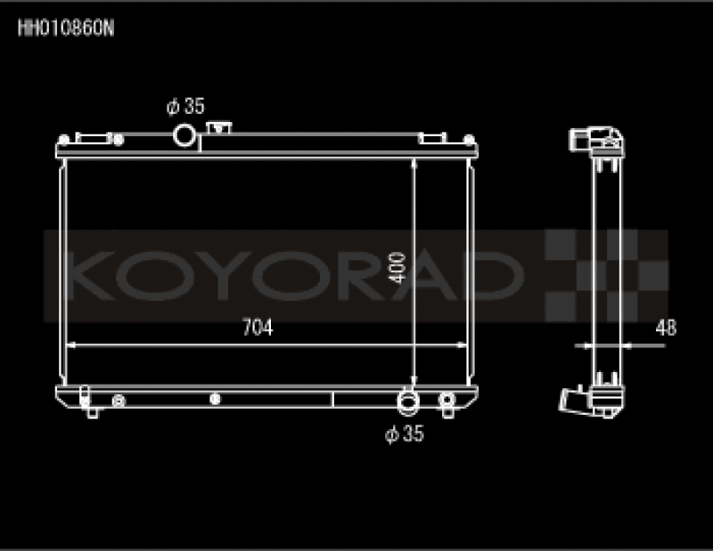 Koyo HH010860N FITS: 96-00 Toyota Chaser JZX100 2.5L Inline 6 Turbo w/ Manual Trans Radiator Radiators