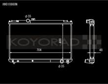 Load image into Gallery viewer, Koyo HH010860N FITS: 96-00 Toyota Chaser JZX100 2.5L Inline 6 Turbo w/ Manual Trans Radiator Radiators