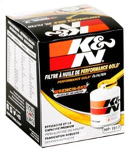 Load image into Gallery viewer, K&amp;N Engineering HP-1017 FITS:K&amp;N 3.74inch / 2.98 OD Performance Gold Oil Filter Oil Filters