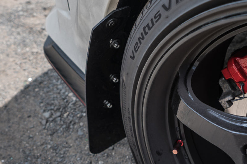 Rally Armor MF47-UR-BLK/RD FITS: 17-22 Honda Civic Type R Black UR Mud Flap w/Red Logo Mud Flaps