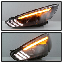 Load image into Gallery viewer, SPYDER 5086105 FITS: 15-18 Ford Focus Projector Headlights Seq Turn Light Bar Black PRO-YD-FF15-LBSEQ-BK Headlights